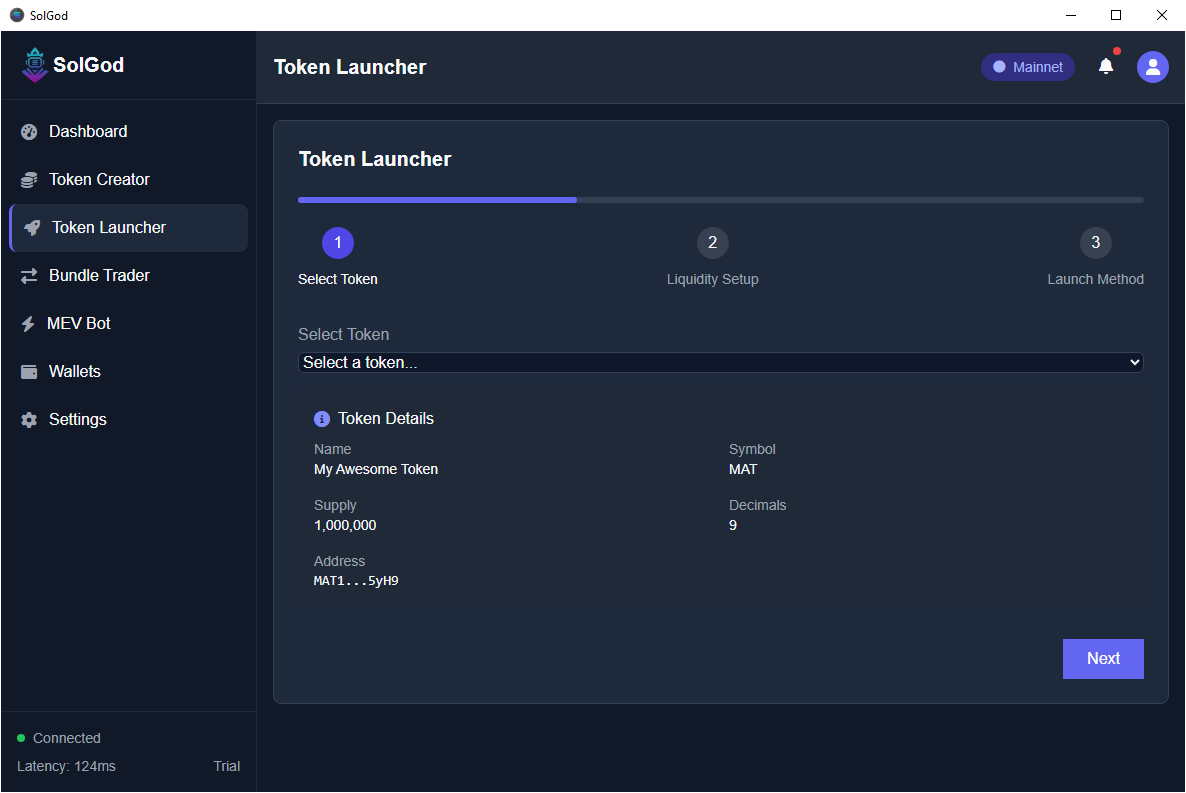 Token Launcher